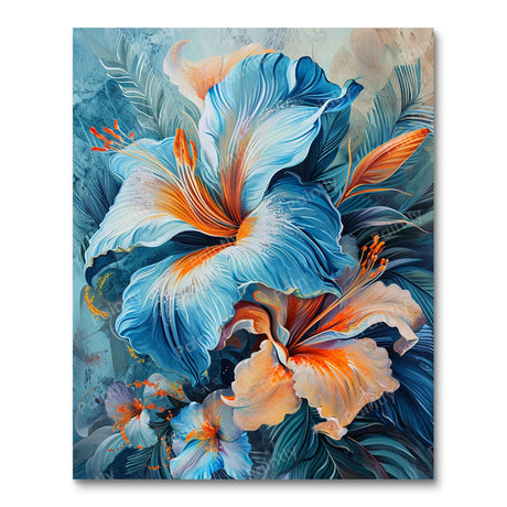 Blue Blossoms II (Diamond Painting) Diamond Painting kit