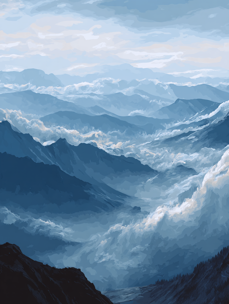 Blue Ridge Serenity (Diamond Painting) Diamond Painting kit
