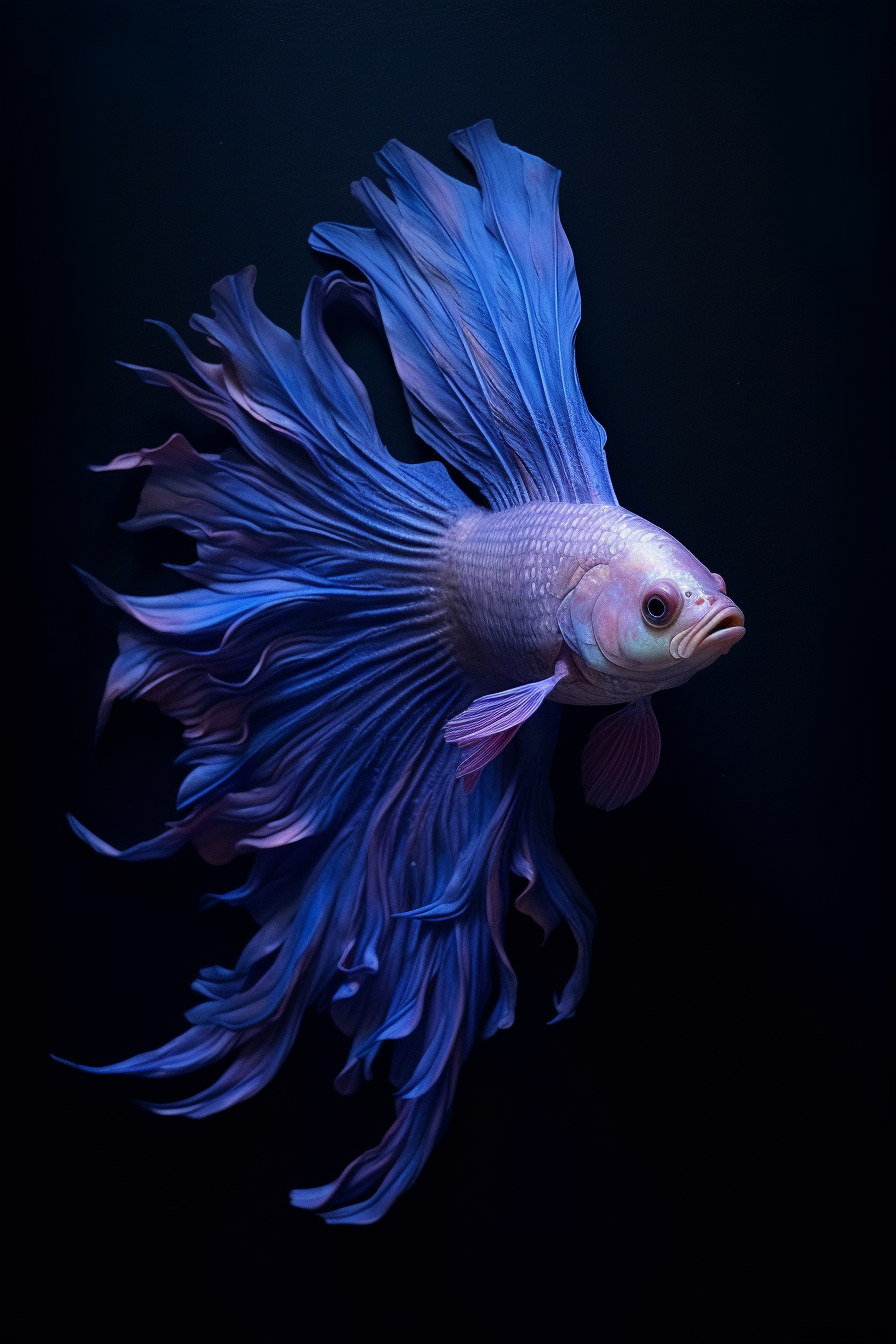 Blue Siamese Fish (Paint by Numbers)