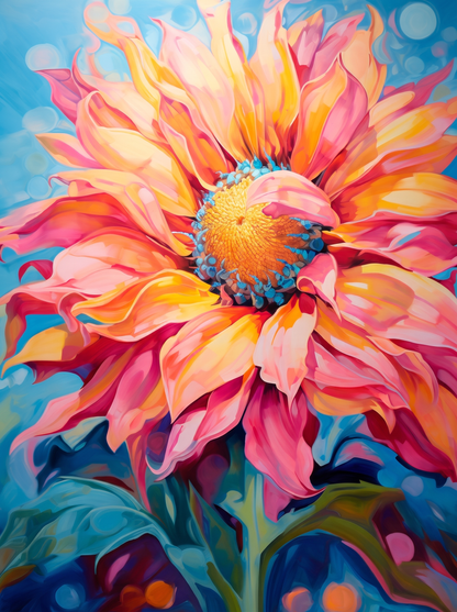 Bold Sunflower Dreams — paint by numbers kit