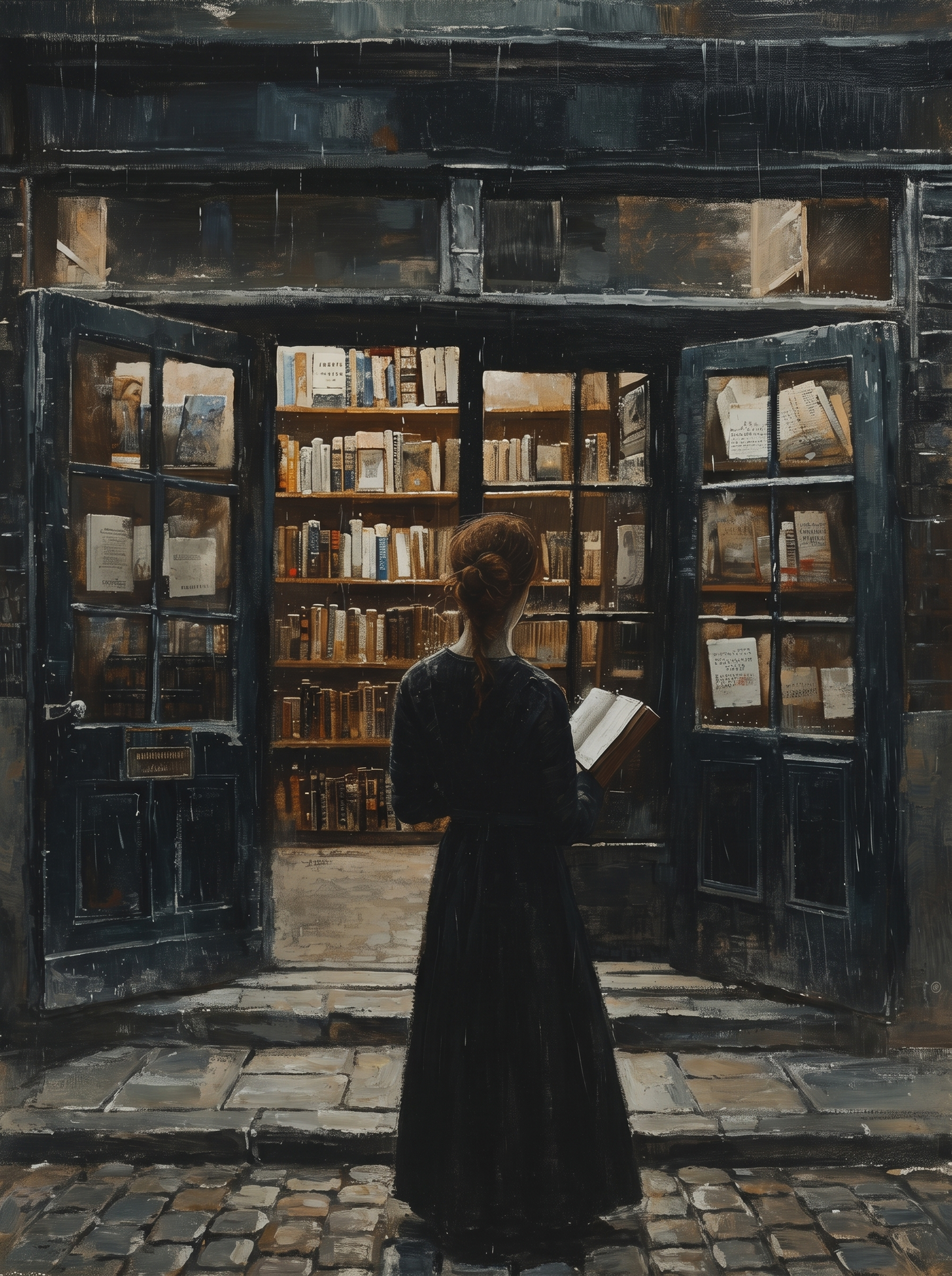 Bookstore Beauty II (Paint by Numbers)