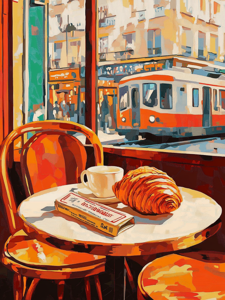 Breakfast by the Streetcar (Diamond Painting) Diamond Painting kit