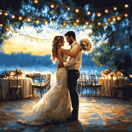 Bride Groom First Dance (Diamond Painting) Diamond Painting kit