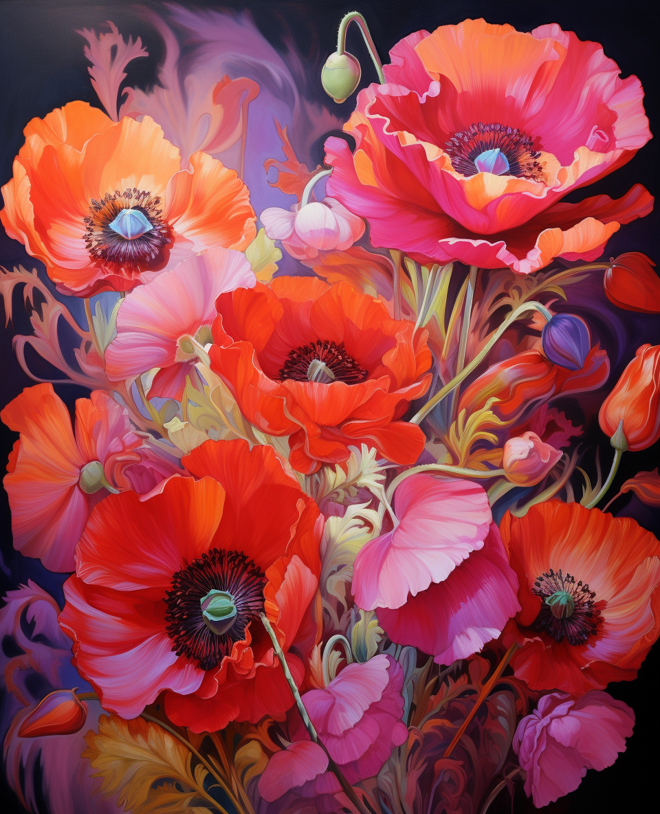 Bronze Petals (Paint by Numbers)