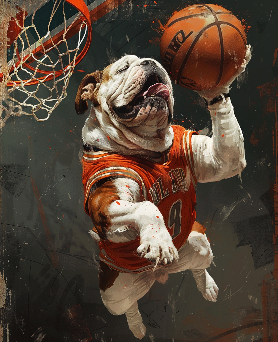 Bulldog Dunk (Paint by Numbers)
