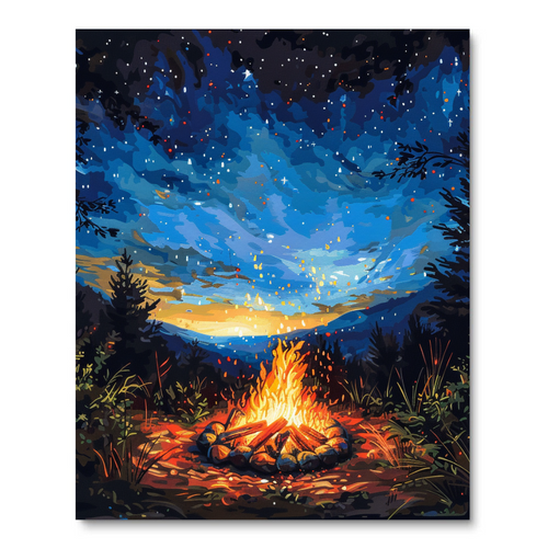 Camp Fire (Diamond Painting) Diamond Painting kit