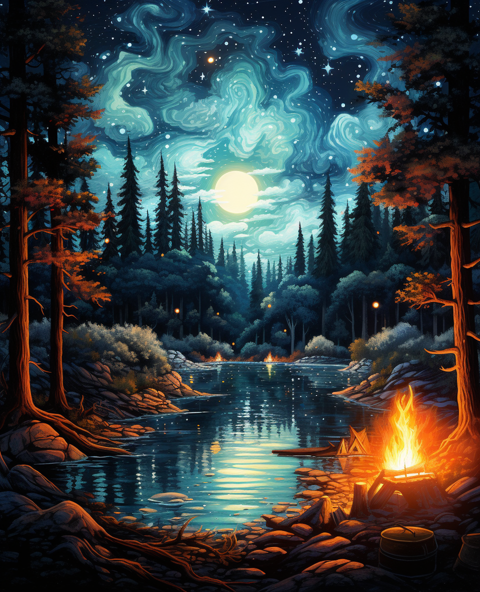 Celestial Campsite (Paint by Numbers)