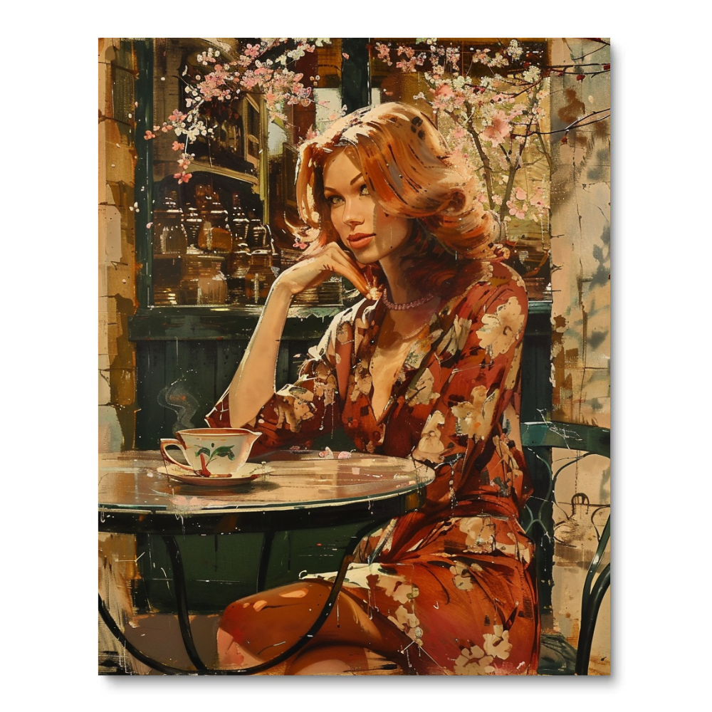 Charming Caf�� Moment (Diamond Painting) Diamond Painting kit