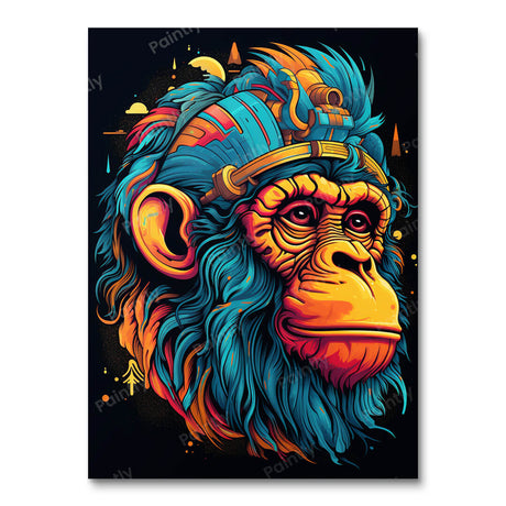 Chimp Gaze (Diamond Painting) Diamond Painting kit