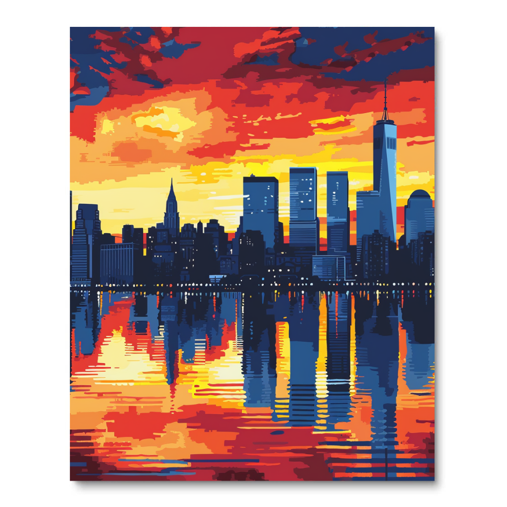 City Sunset Spectacle (Diamond Painting) Diamond Painting kit