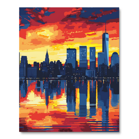 City Sunset Spectacle (Diamond Painting) Diamond Painting kit