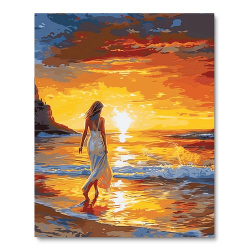 Coastal Evening Amble (Diamond Painting) Diamond Painting kit