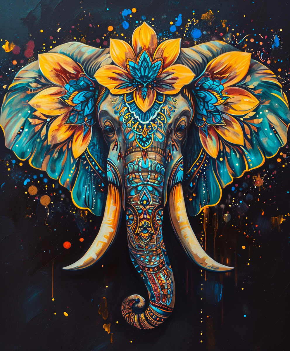 Colorful Beast (Paint by Numbers)