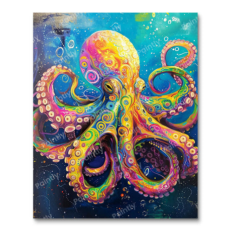 Colorful Octopus III (Diamond Painting) Diamond Painting kit