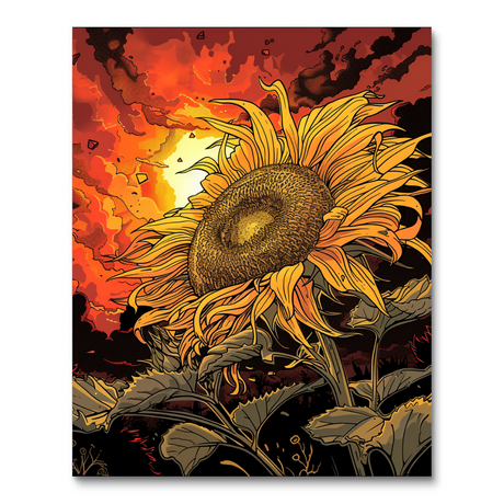 Colorful Sunflower Saga (Diamond Painting) Diamond Painting kit