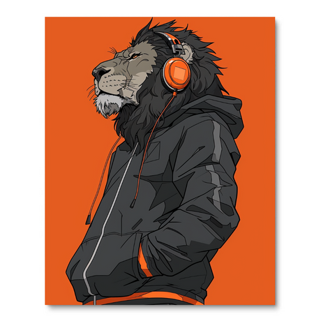 Cyberpunk Lion (Diamond Painting) Diamond Painting kit