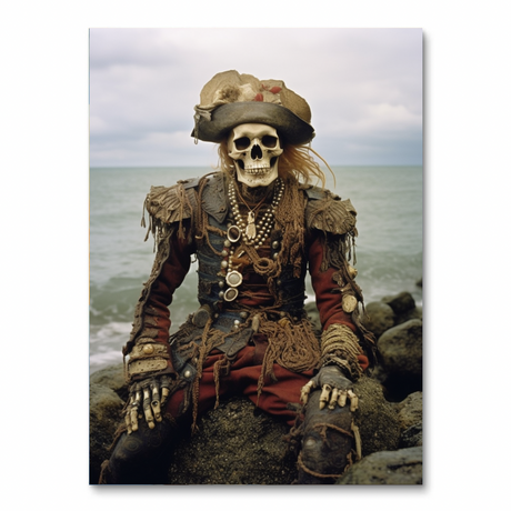 Skull Pirate Chilling (Diamond Painting) Diamond Painting kit