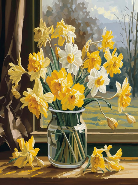 Daffodils III (Paint by Numbers)