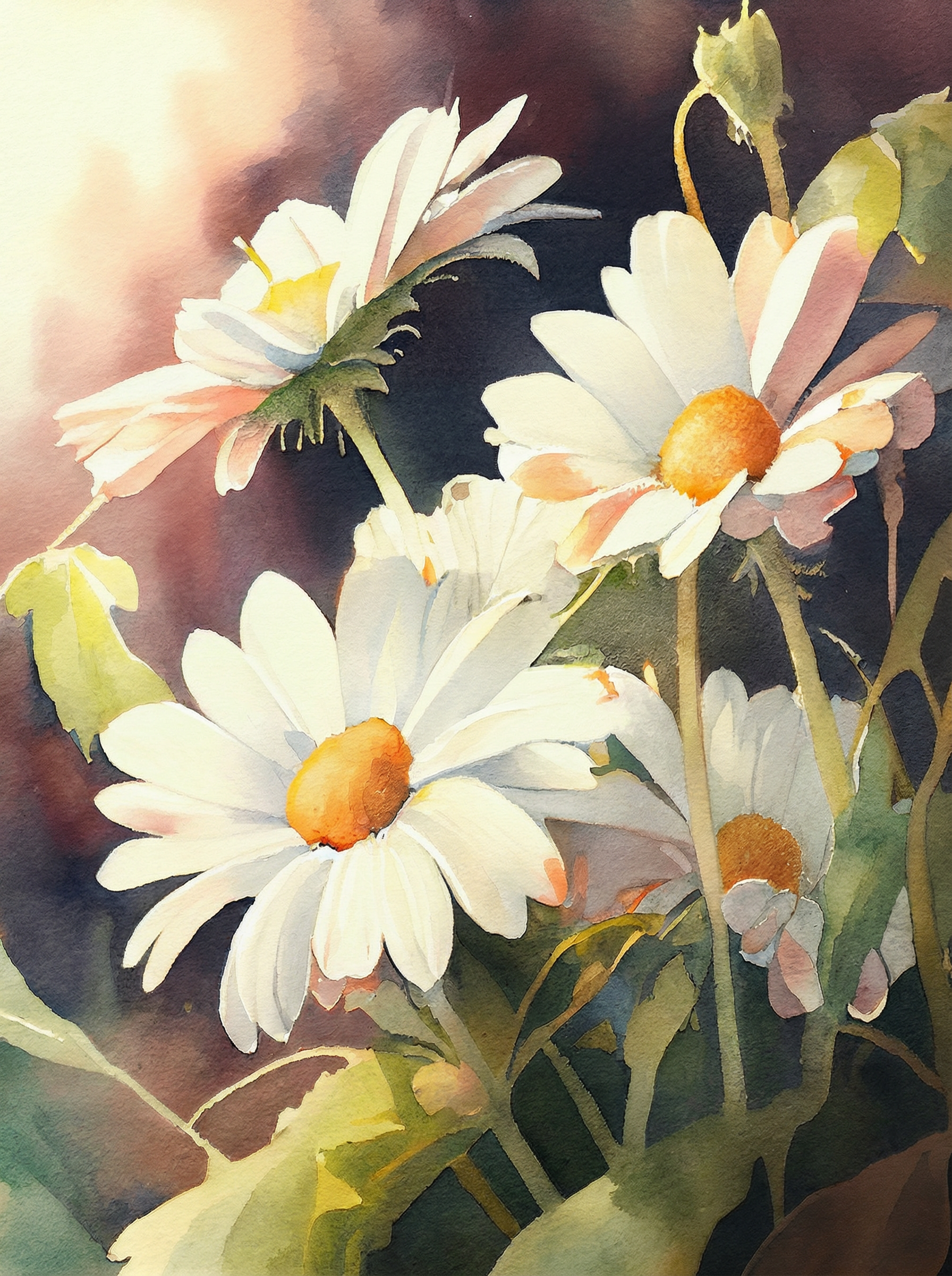 Daisies in the Light (Paint by Numbers)