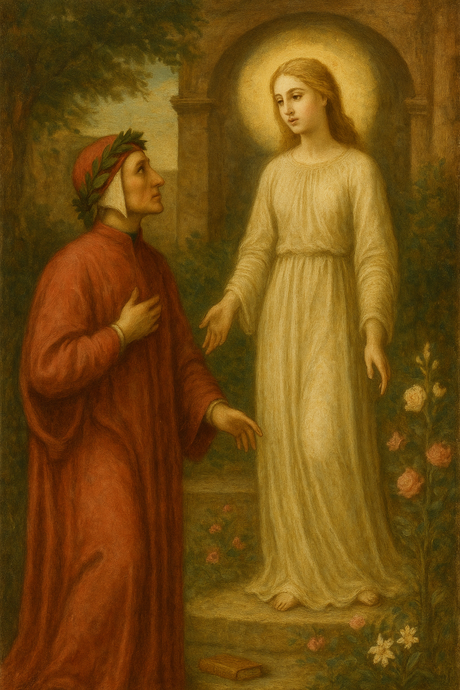 Dante Meeting Beatrice (Diamond Painting) Diamond Painting kit
