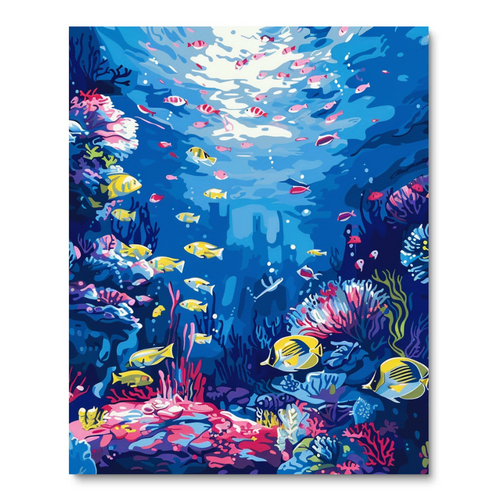 Deep Blue Fantasy (Diamond Painting) Diamond Painting kit