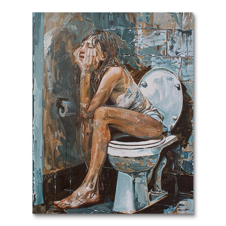 Despair in Blue (Diamond Painting) Diamond Painting kit