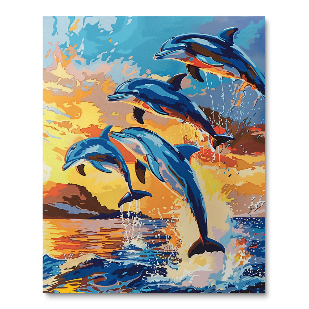 Dolphine Squad (Diamond Painting) Diamond Painting kit