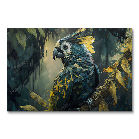 Matte Black Cockatoo VI (Diamond Painting) Diamond Painting kit