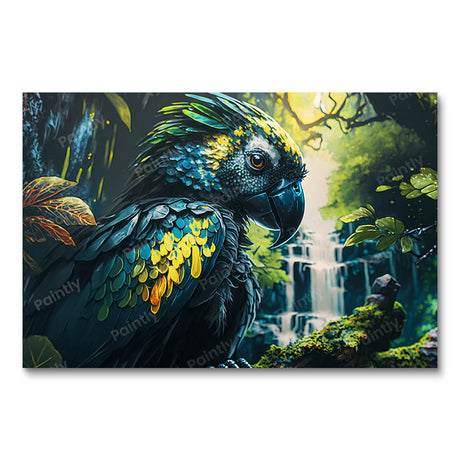 Matte Black Cockatoo IX (Diamond Painting) Diamond Painting kit