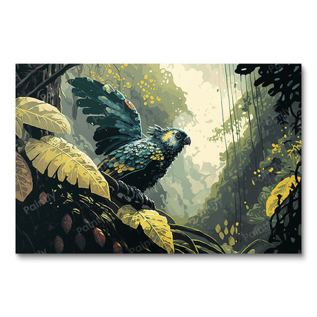 Matte Black Cockatoo X (Diamond Painting) Diamond Painting kit