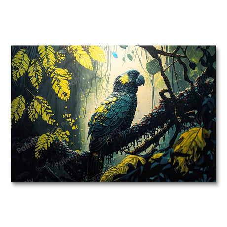 Matte Black Cockatoo XI (Diamond Painting) Diamond Painting kit