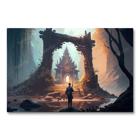 Discovery of an Ancient Temple (Diamond Painting) Diamond Painting kit