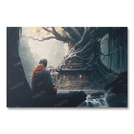 The Quietude of the Temple (Diamond Painting) Diamond Painting kit