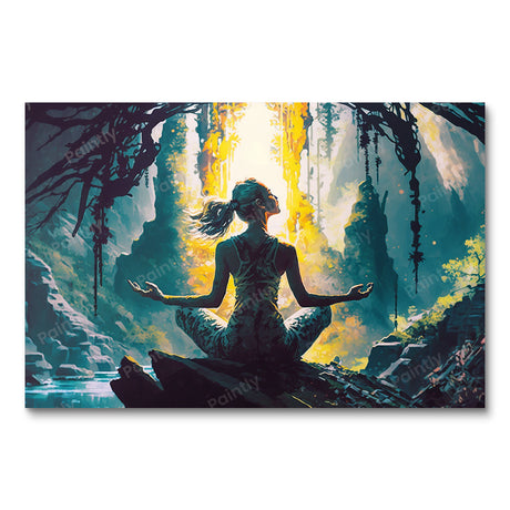 Meditation by the River (Diamond Painting) Diamond Painting kit