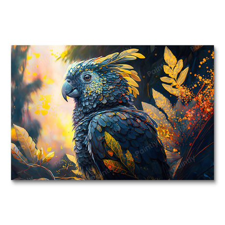 Matte Black Cockatoo XIII (Diamond Painting) Diamond Painting kit
