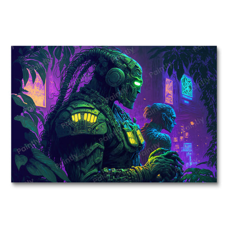 Dystopian Cyber Futurism I (Diamond Painting) Diamond Painting kit