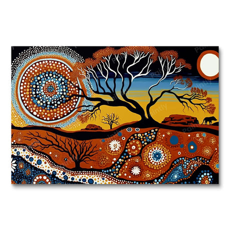 Aboriginal Design XVI (Diamond Painting) Diamond Painting kit