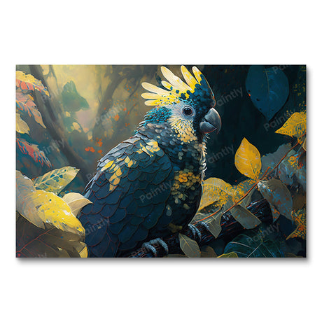 Matte Black Cockatoo IV (Diamond Painting) Diamond Painting kit
