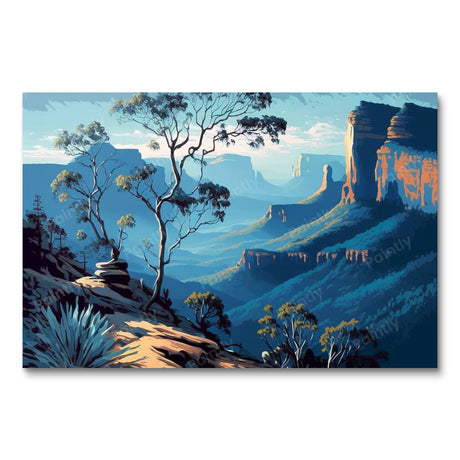 The Blue Mountains IV (Diamond Painting) Diamond Painting kit