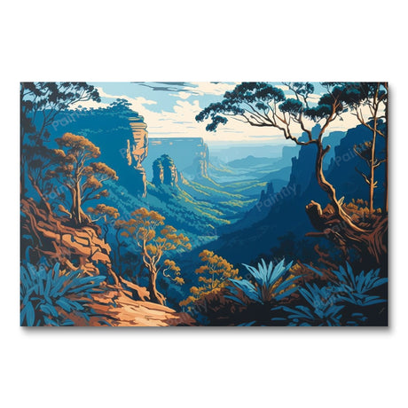 The Blue Mountains III (Diamond Painting) Diamond Painting kit