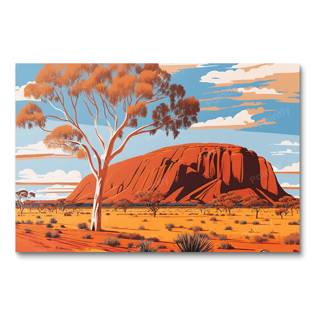 Uluru Australia I (Board Canvas)