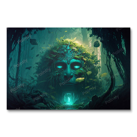 Fantasy Jungle Monastry (Diamond Painting) Diamond Painting kit