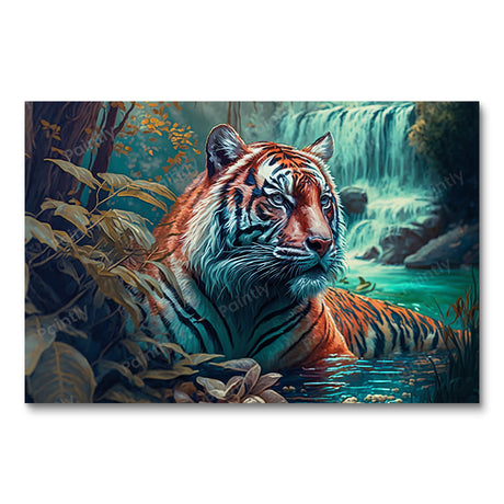 Tiger by the Fall (Diamond Painting) Diamond Painting kit