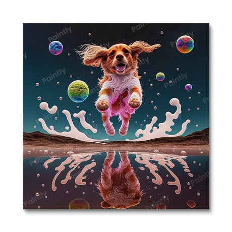Flying Dog I (Diamond Painting) Diamond Painting kit