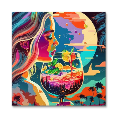 Sipping Summer Paradise (Diamond Painting) Diamond Painting kit