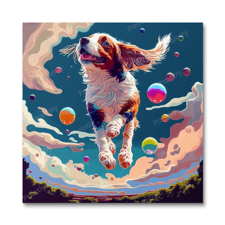 Flying Dog II (Diamond Painting) Diamond Painting kit