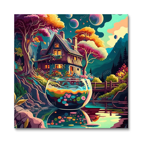 Pondside Paradise (Diamond Painting) Diamond Painting kit