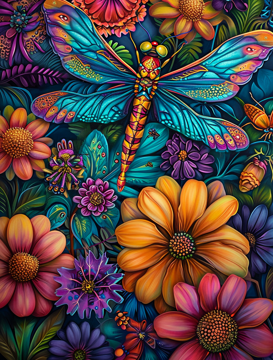 Dragonfly Delight (Paint by Numbers)