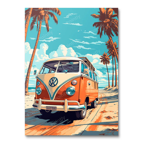 Dreamy Kombi Paradise (Diamond Painting) Diamond Painting kit