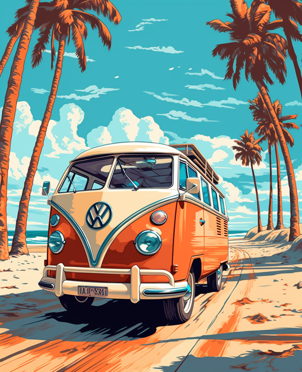 Dreamy Kombi Paradise (Paint by Numbers)